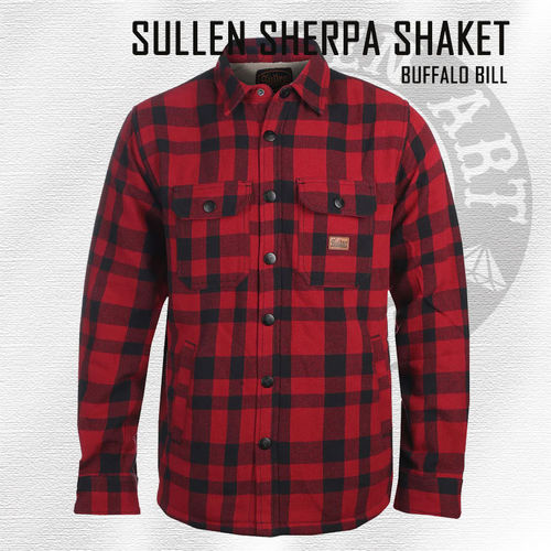 Sullen - Buffalo Bill Sherpa Shirt Jacket - Cranberry Red